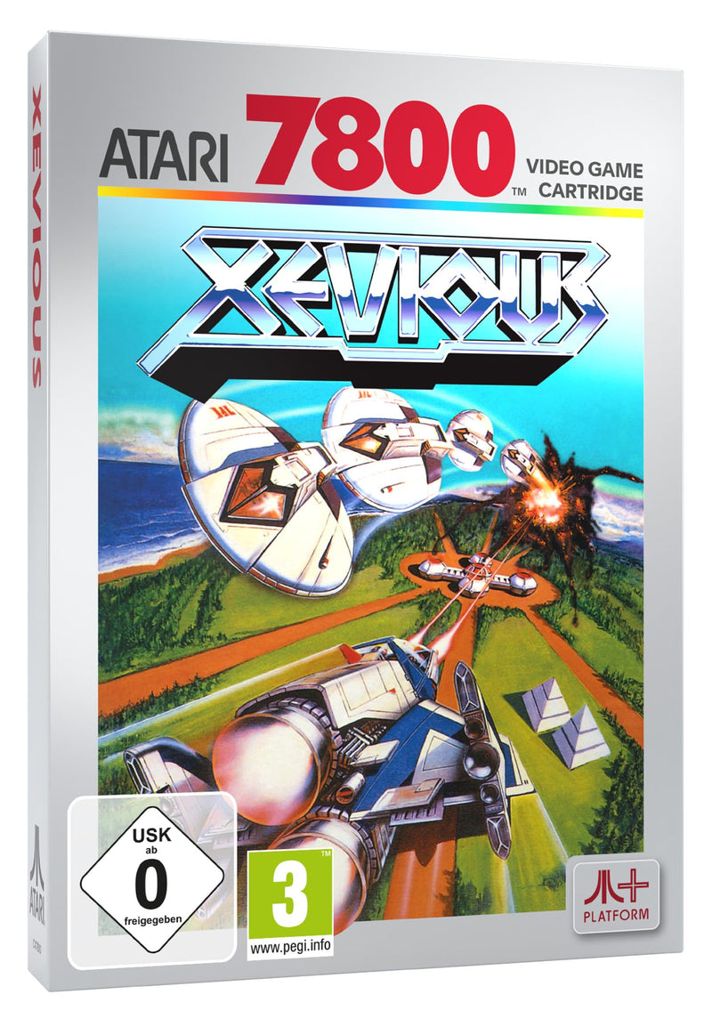 XEVIOUS (compatible with Atari 2600+, Atari 7800+ and Atari 7800 video game systems