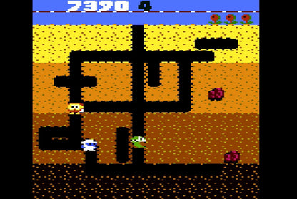 DIG DUG (compatible with Atari 2600+, Atari 7800+ and Atari 7800 video game systems