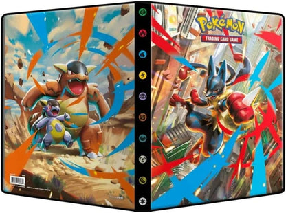 Asmodee - Ultra Pro – Pokémon – Mega-Evolution (EM01): Notizbuch mit Pokémon-Kartenhalter – Kapazität: 252 Karten – Gesellschaftsspiele – Zubehör für Sammelkarten