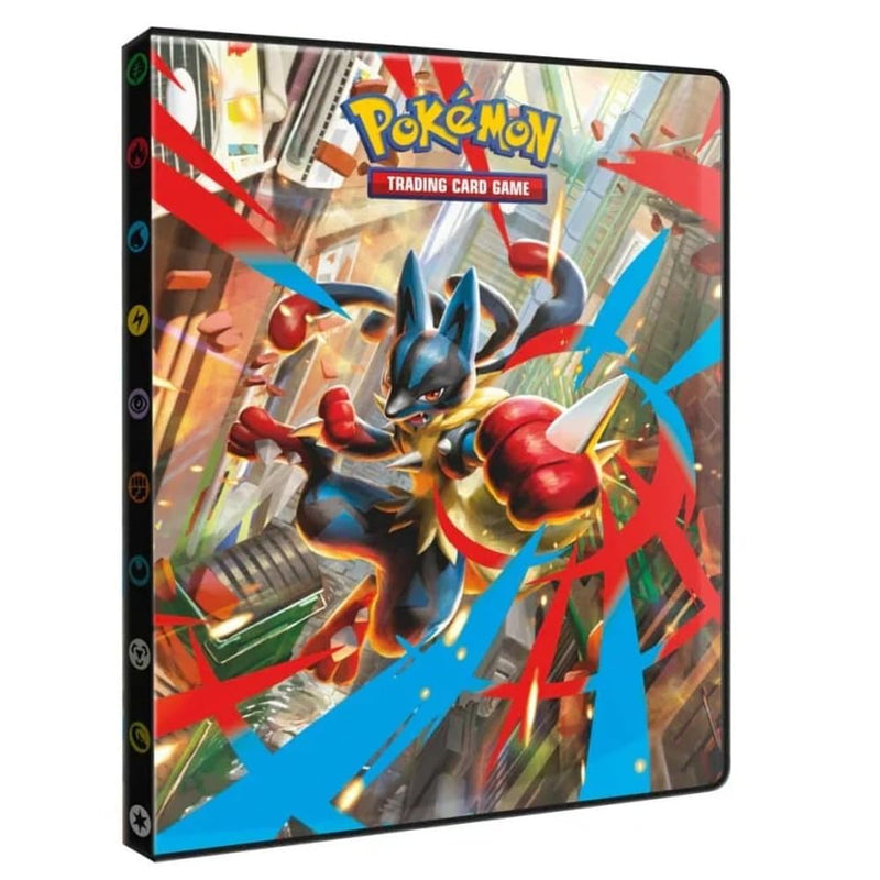 Asmodee - Ultra Pro – Pokémon – Mega-Evolution (EM01): Notizbuch mit Pokémon-Kartenhalter – Kapazität: 252 Karten – Gesellschaftsspiele – Zubehör für Sammelkarten