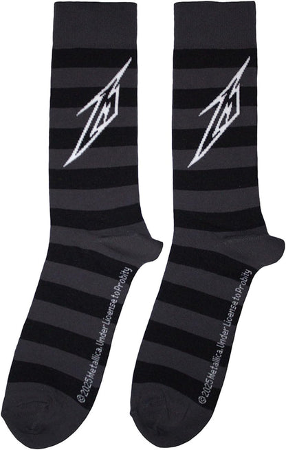 Metallica - Metallica Unisex Ankle Socks: Lightning M (Charcoal Grey) (Uk Size 6 - 11)
