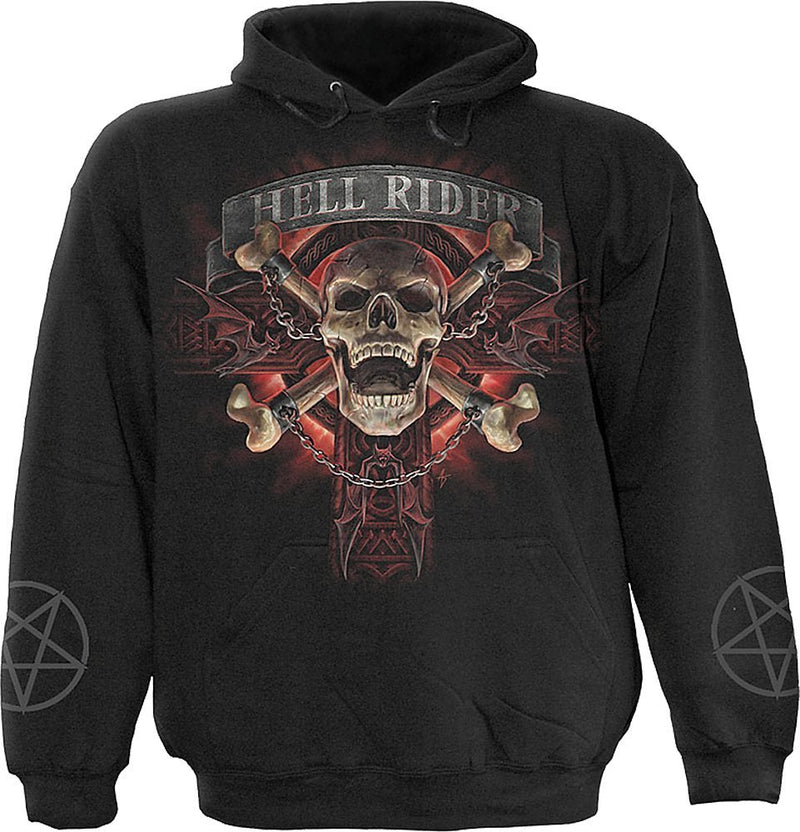 Spiral Hoodie Children's - Hell Rider T025K301 M Black