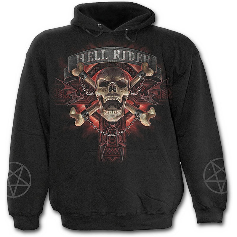 Spiral Hoodie Children's - Hell Rider T025K301 XS Black