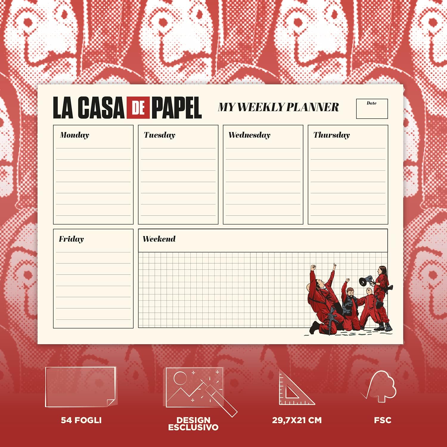 Planner A4 Da Scrivania La Casa Di Carta