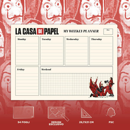 Planner A4 Da Scrivania La Casa Di Carta
