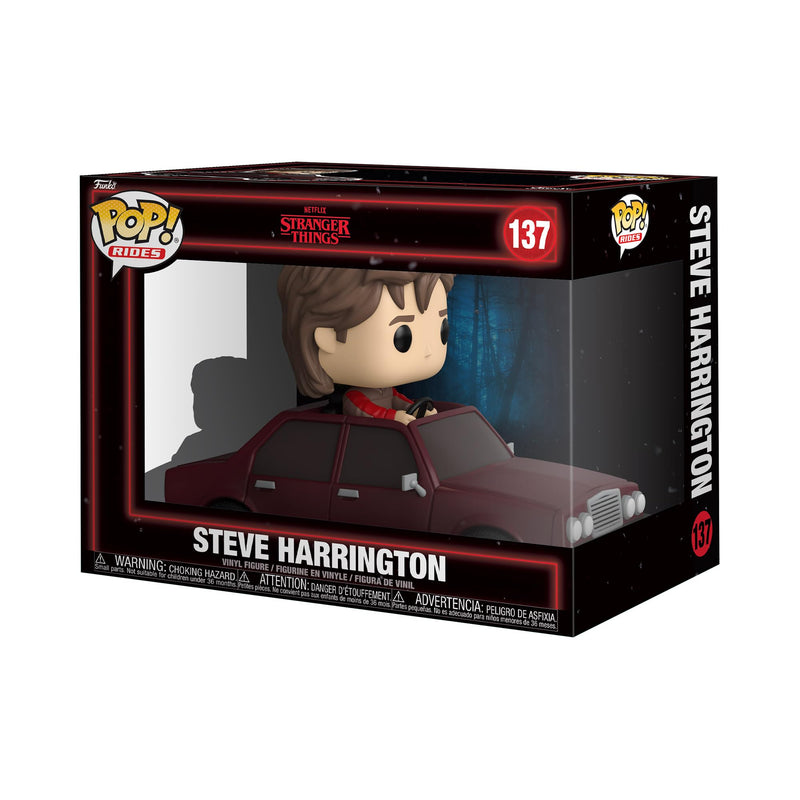 Funko POP! Rides: Stranger Things Season 5 - Steve Harrington - Vinyl-Sammelfigur - Geschenkidee - Offizielle Handelswaren - Spielzeug Für Kinder und Erwachsene - Fantasy Fans