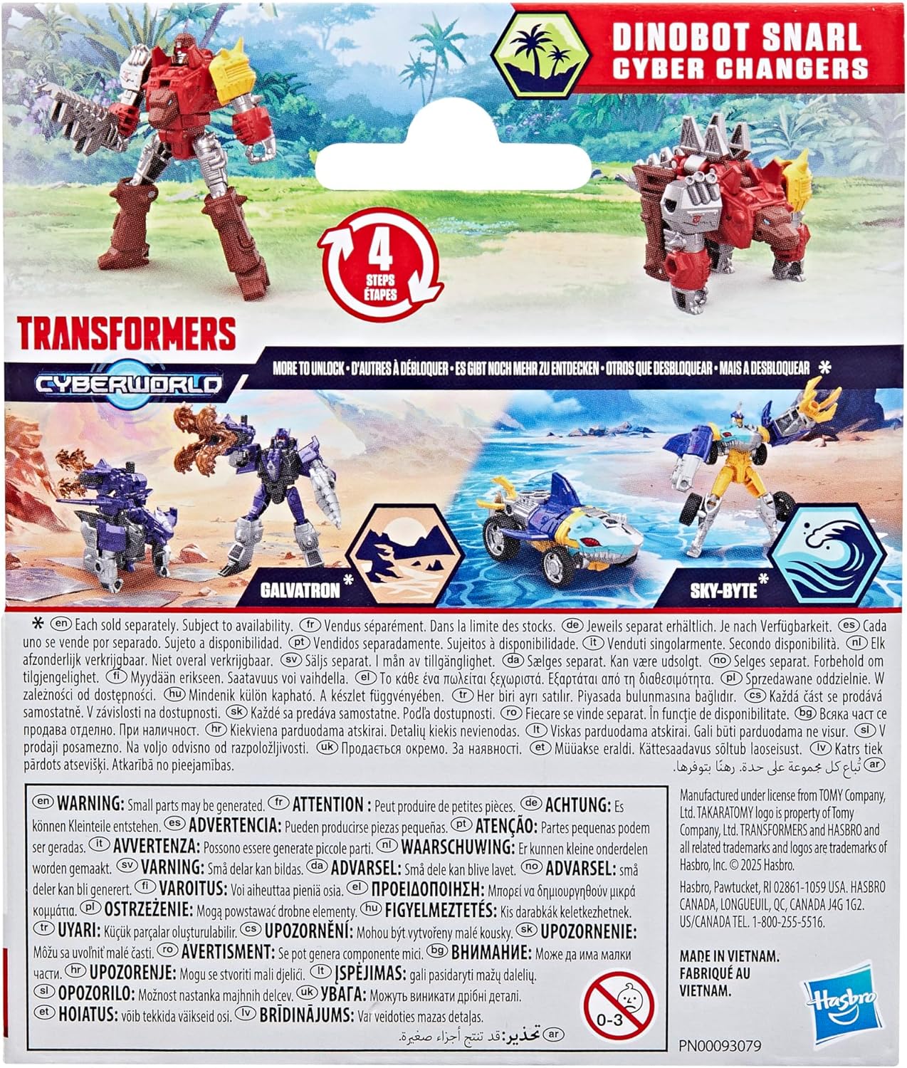 Transformers CYBERWORLD Cyber Changers Dinobot Snarl Action Figure
