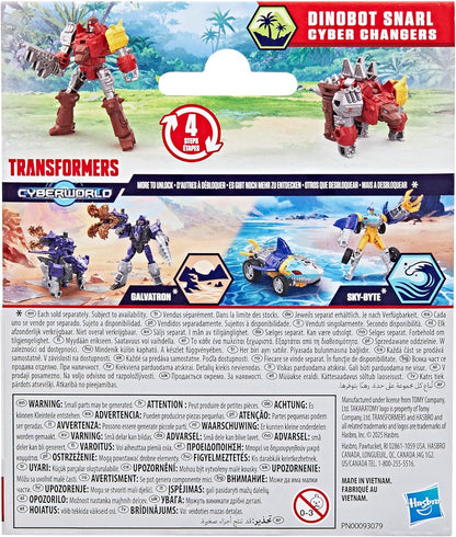 Transformers CYBERWORLD Cyber Changers Dinobot Snarl Action Figure