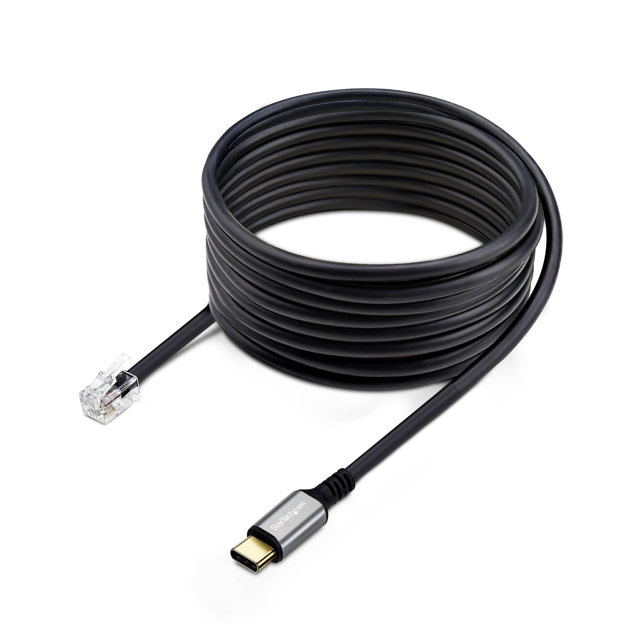 Startech.Com Usb-C To Rj9 Adapter For Office Phone Handset Or Wired/Wireless Headset, Use Existing Landline Hardware, 6F