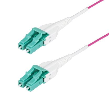 Startech.Com 7M (23Ft) Lc/Lc (Upc) Om4 Multimode Fiber Optic Cable, Ofnr - Patch Cable - Lc/Upc Duplex Multi-Mode (M) To