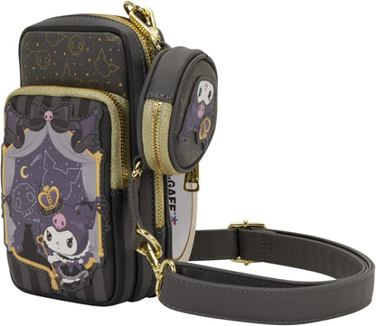 Loungefly Sanrio Kuromi 20Th Anniversary Cell Phone Crossbody Bag with Coin Bag