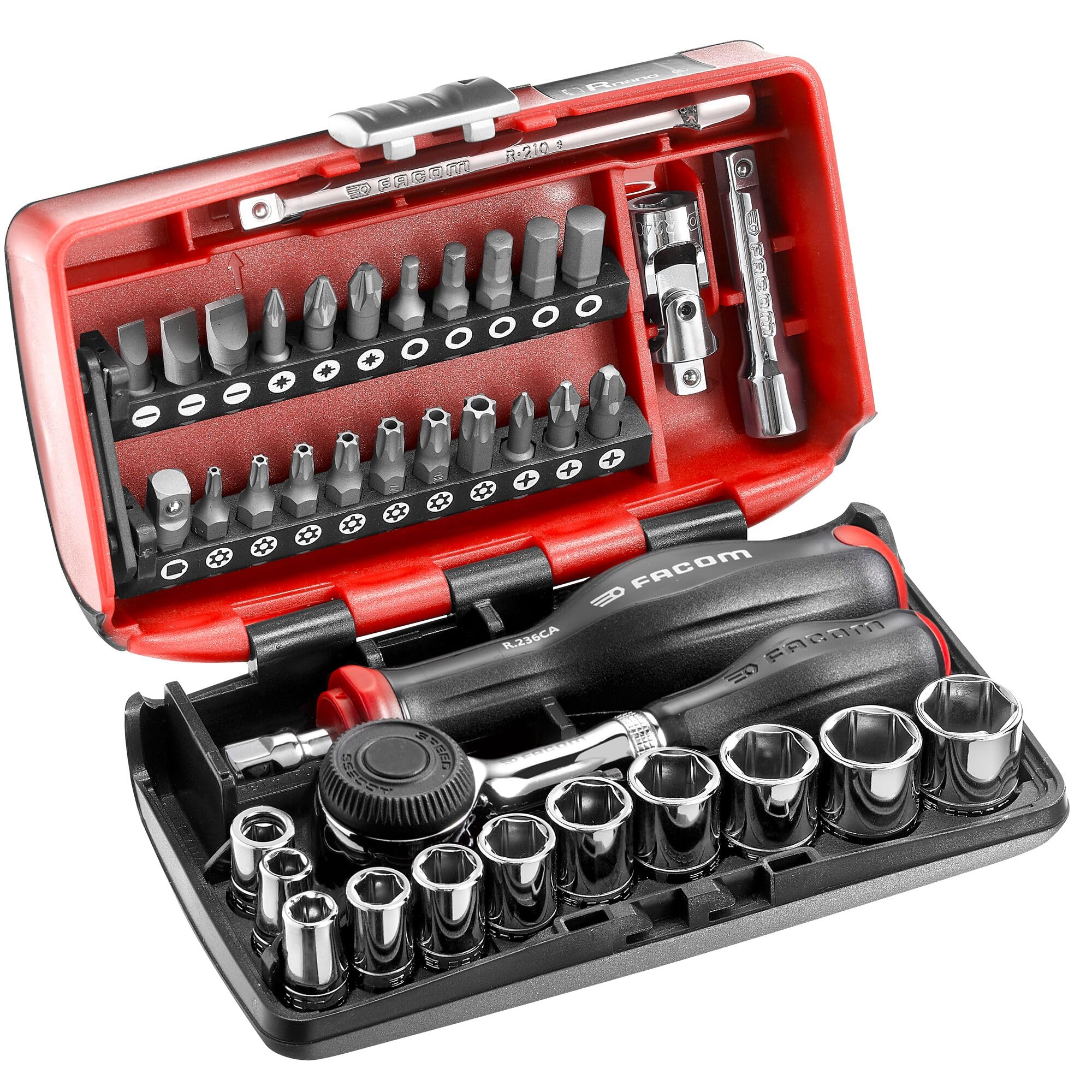 Facom R.360Nano Ultra-Compact 1/4 Socket Set – Metric