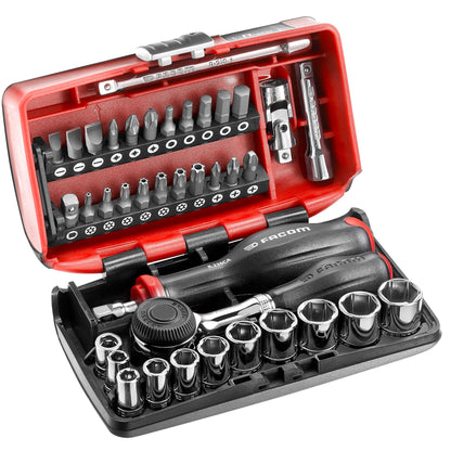 Facom R.360Nano Ultra-Compact 1/4 Socket Set – Metric