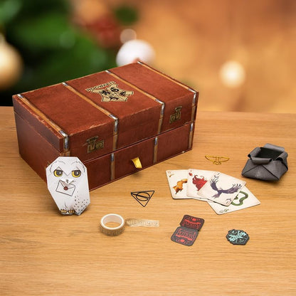 Scatola dei ricordi di Harry Potter, calendario dell'Avvento, 24 giorni di Harry Potter, regali e sorprese di cancelleria, conto alla rovescia fino a Natale, regalo per le festività con licenza
