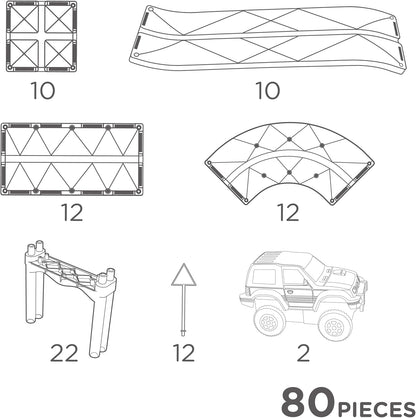 Magnetische Tegels - Grote Racebaan
