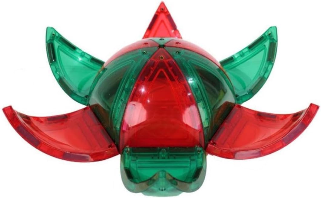 Dome Kit Bright Colours, 47 Pieces, Varied Shapes, Curved Magnetic Building Blocks, Robust Magnetic Kit, Expandable Sets, Durable, for Children from 3 Years