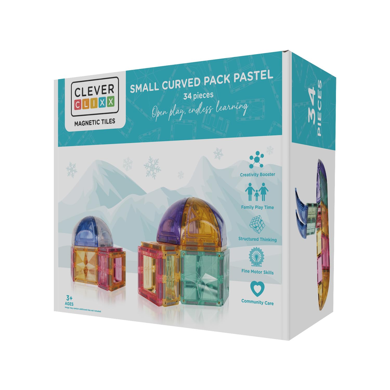 Magnetische Tegels - Curved Pack Pastel