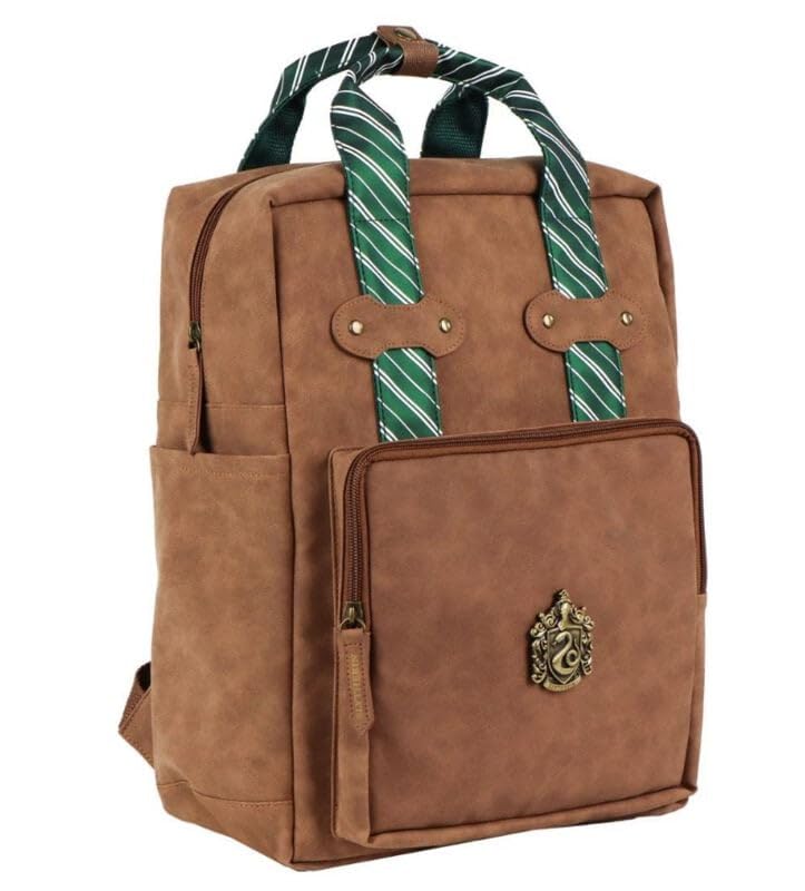 Harry Potter - Backpack Casual Leather Slytherin ( 2100005927 )