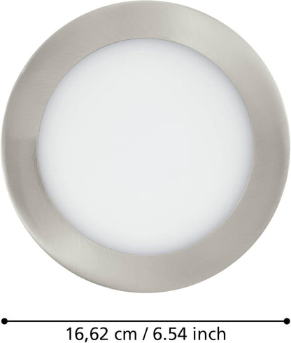 Eglo Fueva-Z Smart Recessed Light - Brushed Steel +16.5 Cm - Tunable White - Zigbee & Bluetooth