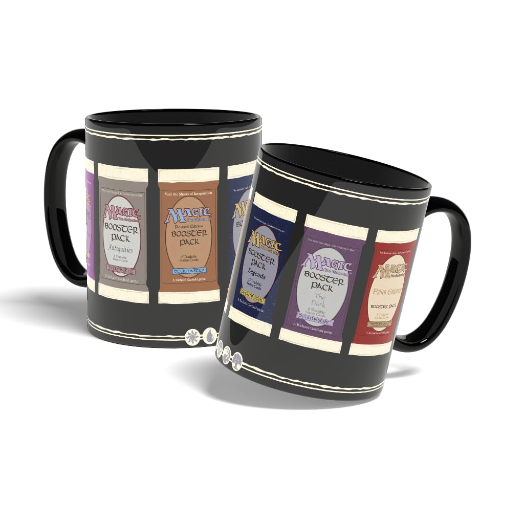 Konix Magic The Gathering Mug - Keramiktasse - 320 ml - Motiv Booster Packs - Schwarz