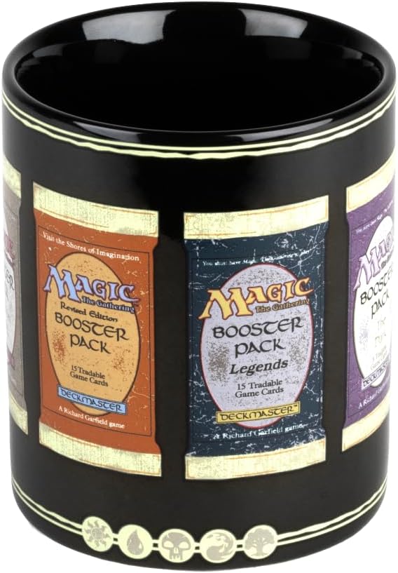 Konix Magic The Gathering Mug - Keramiktasse - 320 ml - Motiv Booster Packs - Schwarz