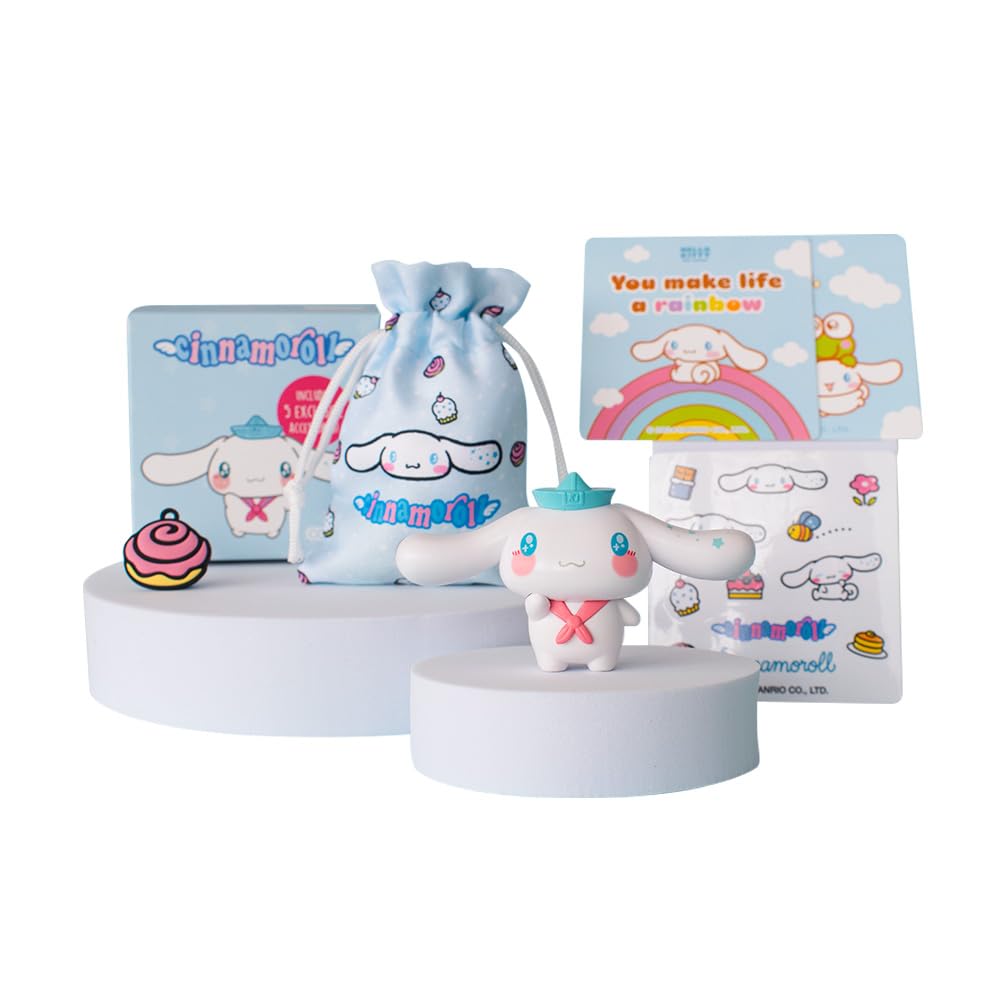 Comansi Figurine à Collectionner Cinnamoroll avec 5 Accessoires exclusifs Hello Kitty and Friends