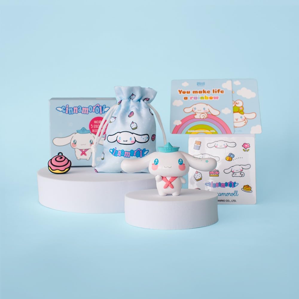 Comansi Figurine à Collectionner Cinnamoroll avec 5 Accessoires exclusifs Hello Kitty and Friends