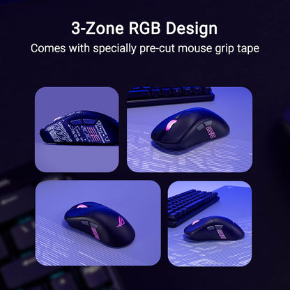 ASUS ROG Keris II Ace Wireless Gaming Mouse, 54g Lightweight, AimPoint Pro 42K Optical Sensor, Optical Micro Switches, SpeedNova Wireless, ROG Polling Rate Booster, Esports & FPS Gaming, Black