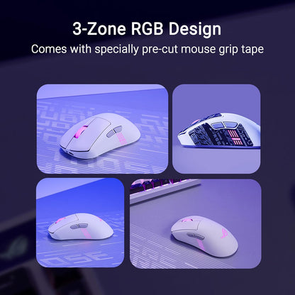 ASUS ROG Keris II Ace Wireless Gaming Mouse, 54g Lightweight, AimPoint Pro 42K Optical Sensor, Optical Micro Switches, SpeedNova Wireless, ROG Polling Rate Booster, Esports & FPS Gaming, White