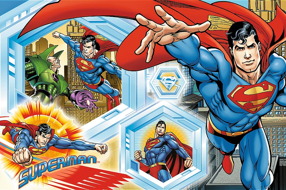 Trefl - Superman, Unbreakable Superman - Puzzle 300 Elements - Colorful Super Hero Puzzle, Creative Entertainment
