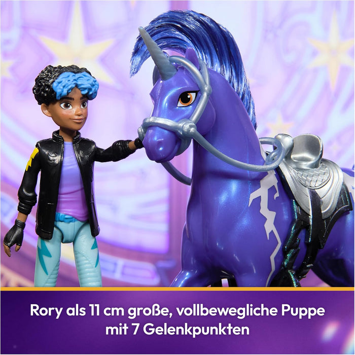 Unicorn Academy - L'Ecole des Licornes - Licorne Storm + Poupée Rory - Licorne, Poupée Et Accessoires À Collectionner- Jouets Inspirés De La Série L'Ecole des Licornes - Jouet Enfant 4 Ans Et +