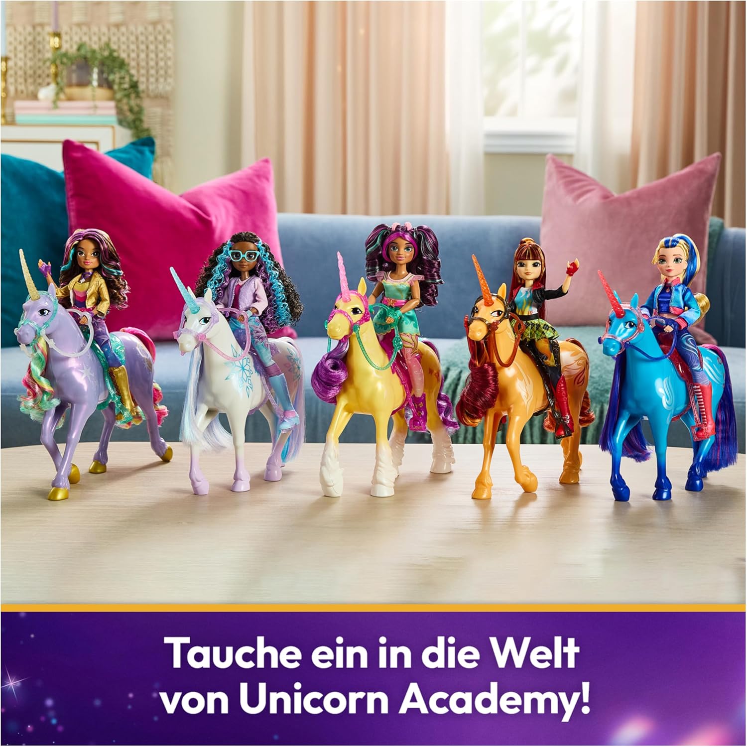 Unicorn Academy - L'Ecole des Licornes - Licorne Storm + Poupée Rory - Licorne, Poupée Et Accessoires À Collectionner- Jouets Inspirés De La Série L'Ecole des Licornes - Jouet Enfant 4 Ans Et +