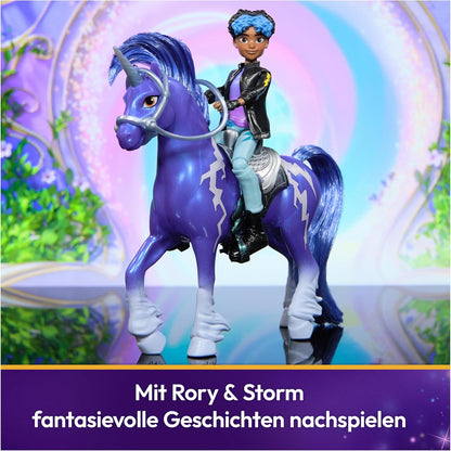 Unicorn Academy - L'Ecole des Licornes - Licorne Storm + Poupée Rory - Licorne, Poupée Et Accessoires À Collectionner- Jouets Inspirés De La Série L'Ecole des Licornes - Jouet Enfant 4 Ans Et +