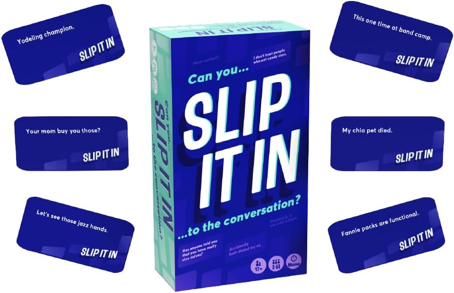 Gray Matters Games Slip It in | Quick to Learn & Play | Fun Party Game for Adults Ages 17+ | Perfect for Any Occasion