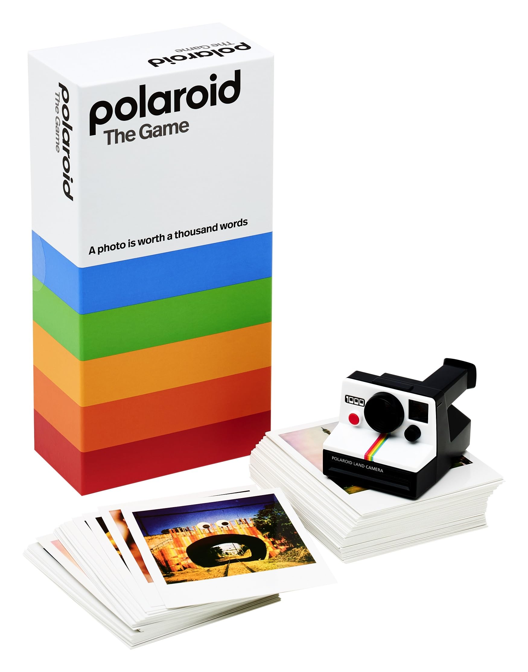 The Polaroid Game – Fun Storytelling Party Game with 150 Photo Cards & Electronic Polaroid Timer – Creative Family Board Game for Ages 7+ – Memory & Recall Challenge for 3+ Players