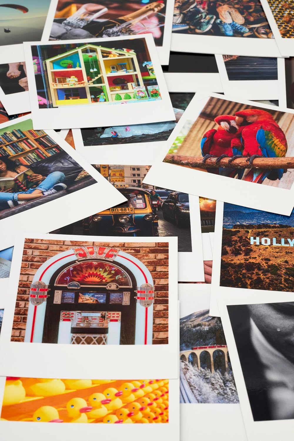 The Polaroid Game – Fun Storytelling Party Game with 150 Photo Cards & Electronic Polaroid Timer – Creative Family Board Game for Ages 7+ – Memory & Recall Challenge for 3+ Players