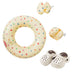 Heless - Poppen zwemset Hartjesconfetti 35-45 cm