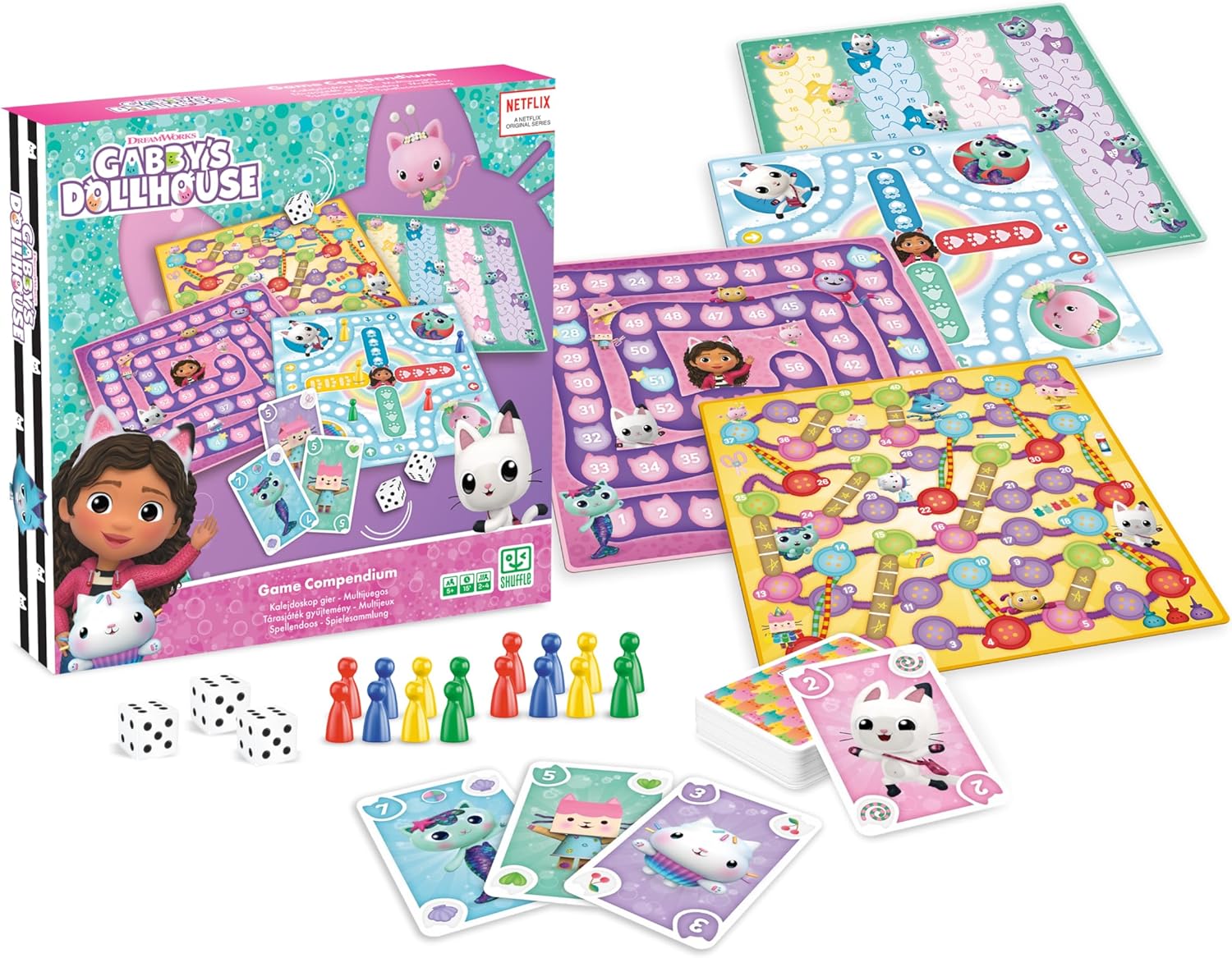 Shuffle Gabby´s Dollhouse - Spielesammlung, White