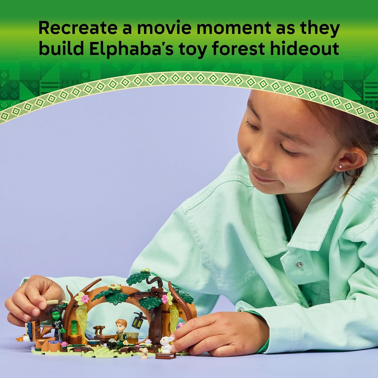 LEGO Wicked Elphaba's Retreat - Forest Building Toy with 2 Mini Dolls & 2 Animal Figures plus Accessories - Gift for 7+ Year Old Girls & Movie Fans - 75687