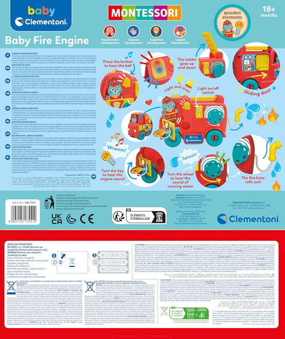 Clementoni - Baby Clementoni Montessori Brandweerwagen