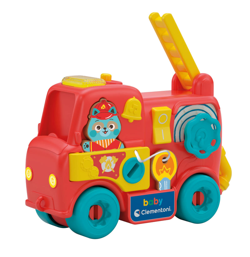 Clementoni Baby Brandweerwagen Activiteitencentrum - Interactief Speelgoed met Licht en Geluid - Brandweer Speelgoed - Voor Kinderen vanaf 1 a 2 jaar