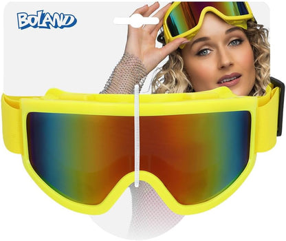 Boland - Skibrillen voor verkleedpartijen en feesten, stijlvolle skibrillen voor festivals, carnaval of apres ski themafeesten