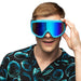 Boland- Skibrille für Kostüm und Party, stylische Brille für Festival, Karneval oder Apres Ski Mottoparty