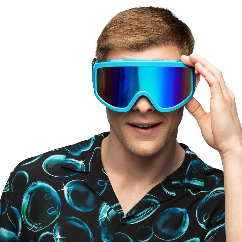 Boland- Skibrille für Kostüm und Party, stylische Brille für Festival, Karneval oder Apres Ski Mottoparty
