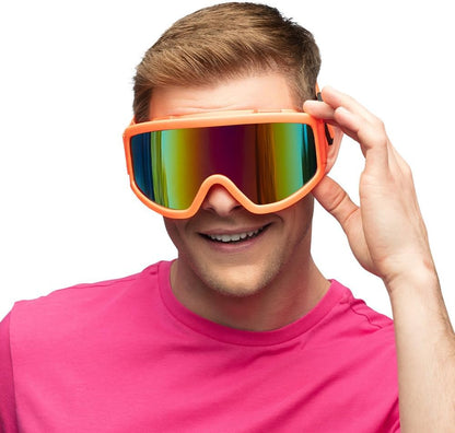 Boland - Skibrille für Kostüm und Party, stylische Brille für Festival, Karneval oder Apres Ski Mottoparty