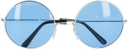Partybril Hippie XL blauw