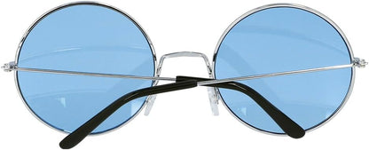 Partybril Hippie XL blauw