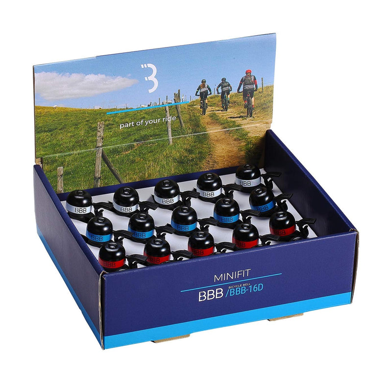 BBB MiniFit Bicycle Bell x1 Black and White Colour