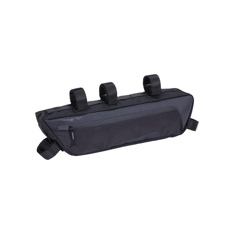 BBB Cycling Middle Mate Bsb-142 Fahrradrahmentasche, 3 l, wasserdicht, verstellbar, für Rennräder, Mountainbikes, Schwarz, Größe
