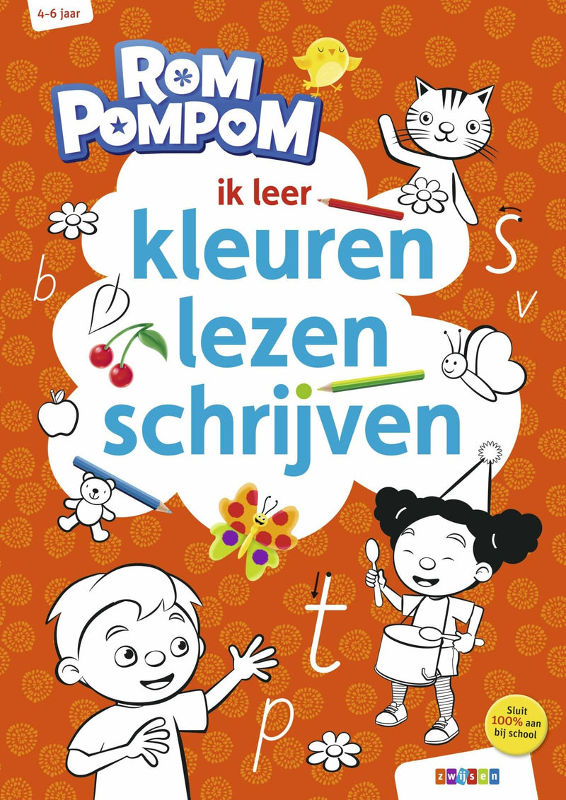 WPG Uitgevers - Rompompom ik leer kleuren lezen en schrijven (4-6 jaar)